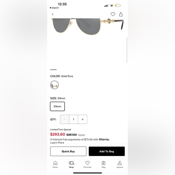 💯 Authentic Versace Unisex Polarized sunglasses - Picture 5 of 5